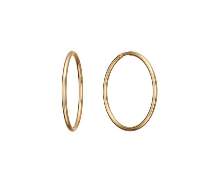 Серьги из золота НС12-390 д. 1,5 мм