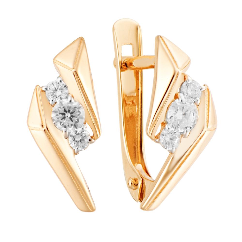 Серьги из золота кл3478а-01