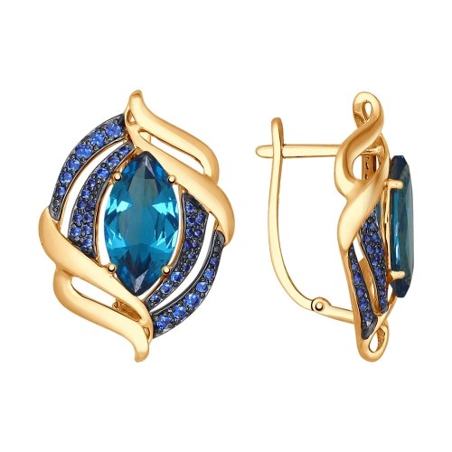 Серьги из золота 724611