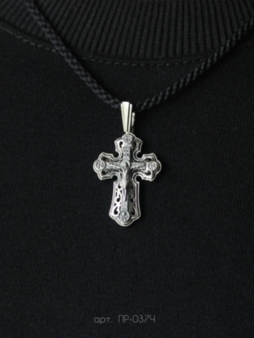 Крест из серебра ПР-037Ч