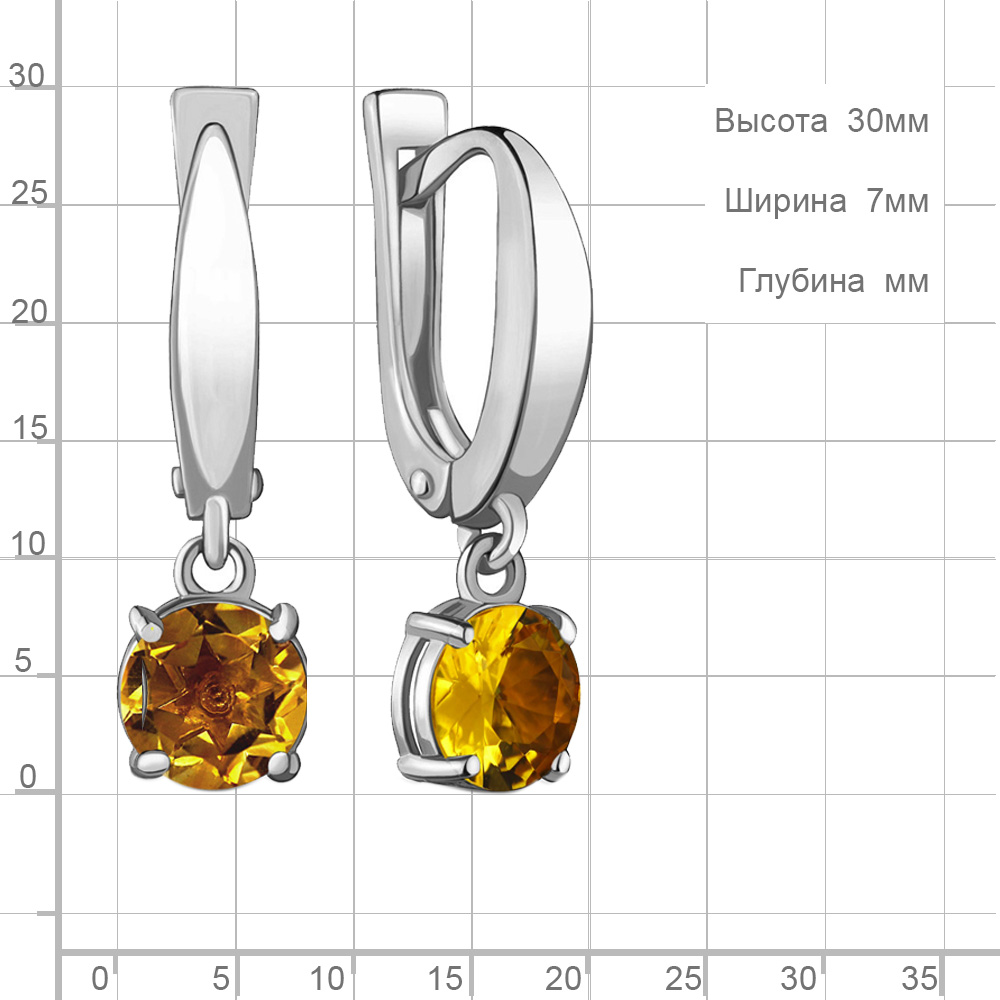 Серьги из серебра 4409506