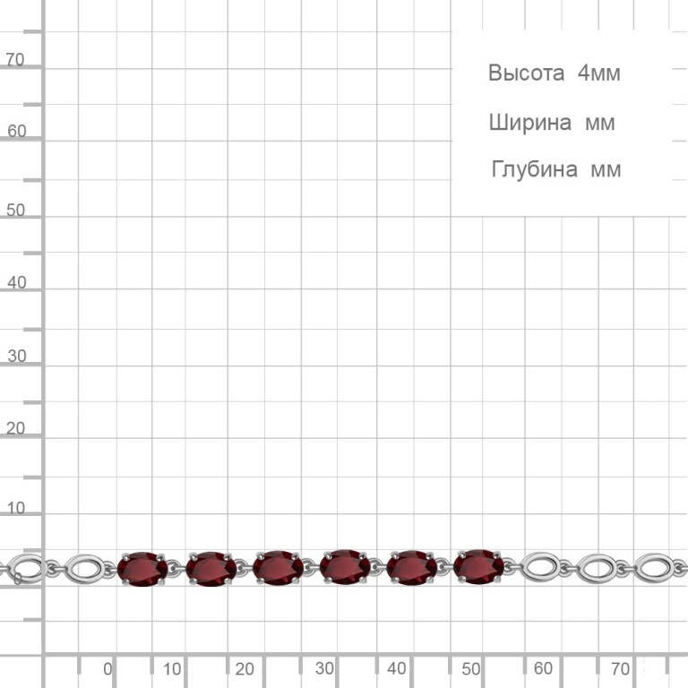 Браслет из серебра 7446803