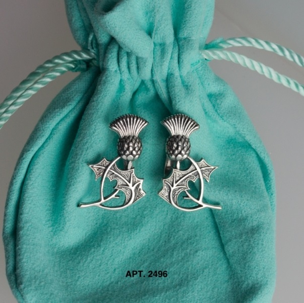 Серьги из серебра 2496 Чертополох