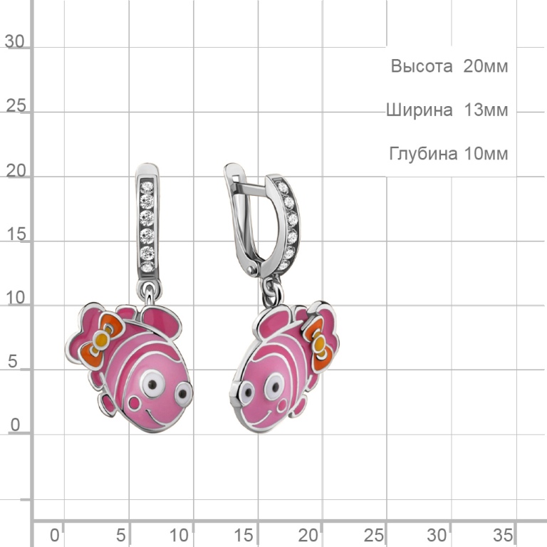 Серьги из серебра 42688А