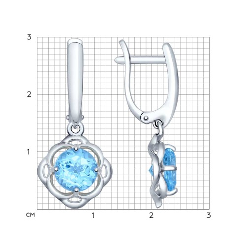 Серьги из серебра 92021373