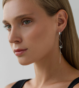 Серьги из серебра НС22-1831-3
