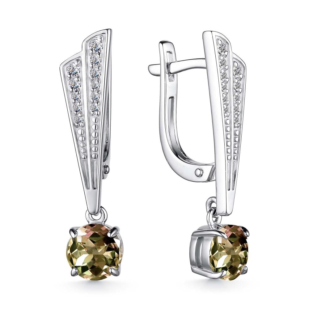 Серьги из серебра 02-4058/00СТ-00