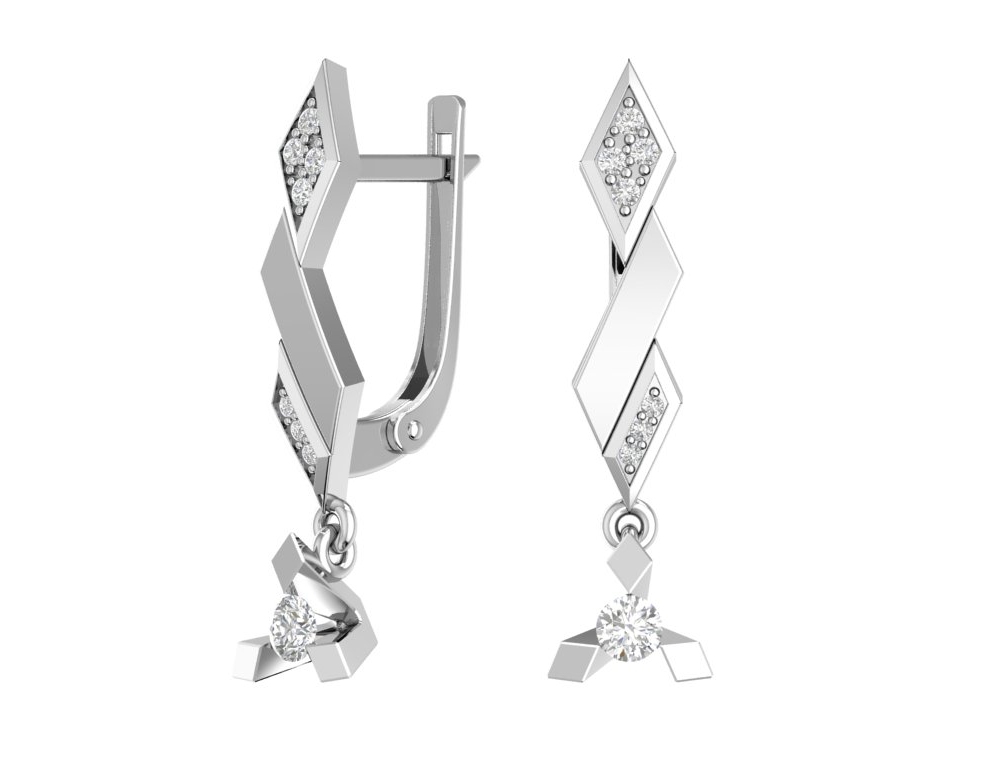 Серьги из серебра 2101459-00775