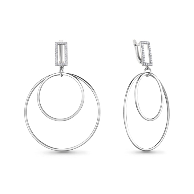 Серьги из серебра 48768А
