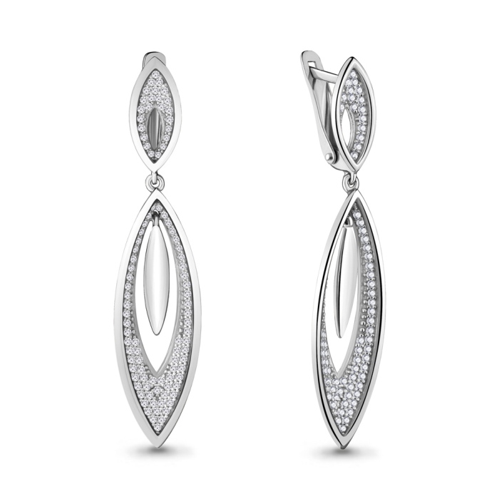 Серьги из серебра 41735А