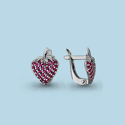Серьги из серебра 42562В