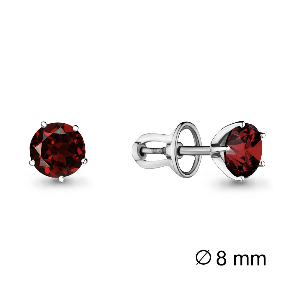 Пусеты из серебра 4404003