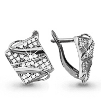 Серьги из серебра 41667А