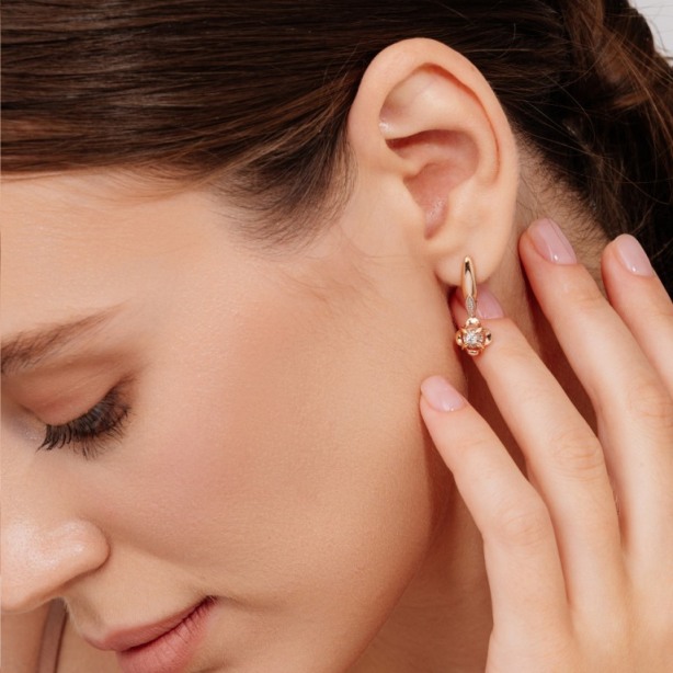 Серьги из золота 24494-100