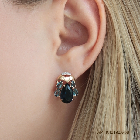 Серьги из золота кл3190а-58