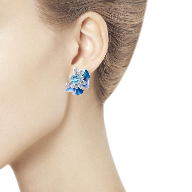 Серьги из серебра 92022101