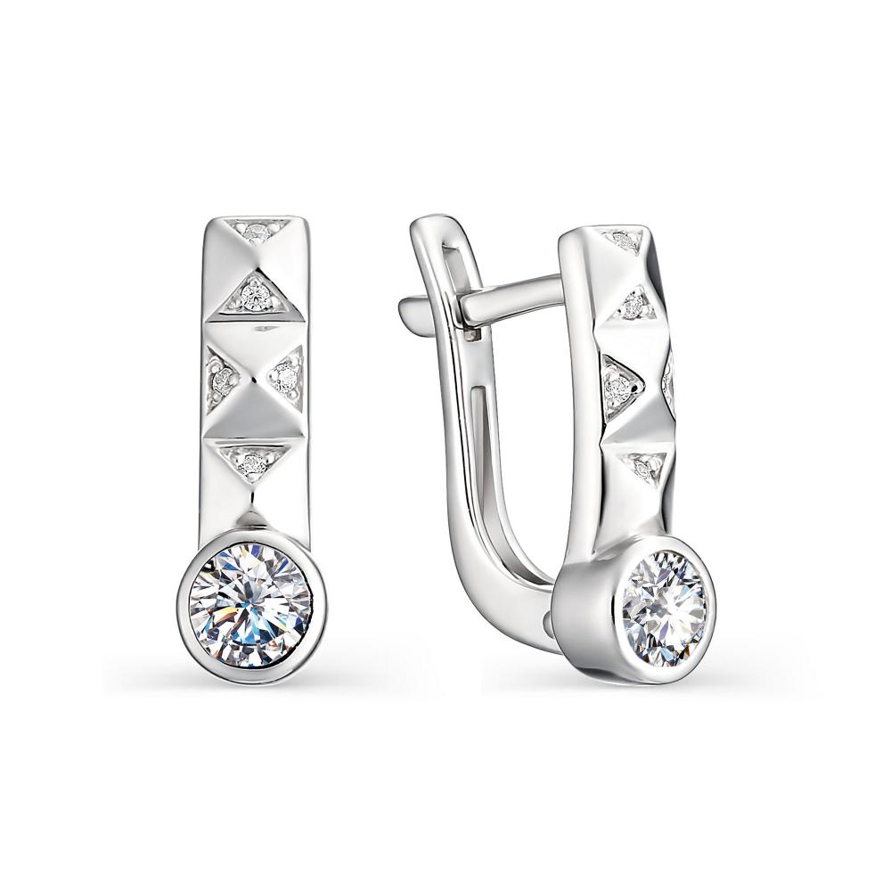 Серьги из серебра 02-0885/00КЦ-00