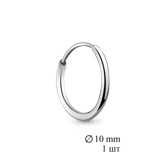 Серьга из серебра 37022 д. 10 мм