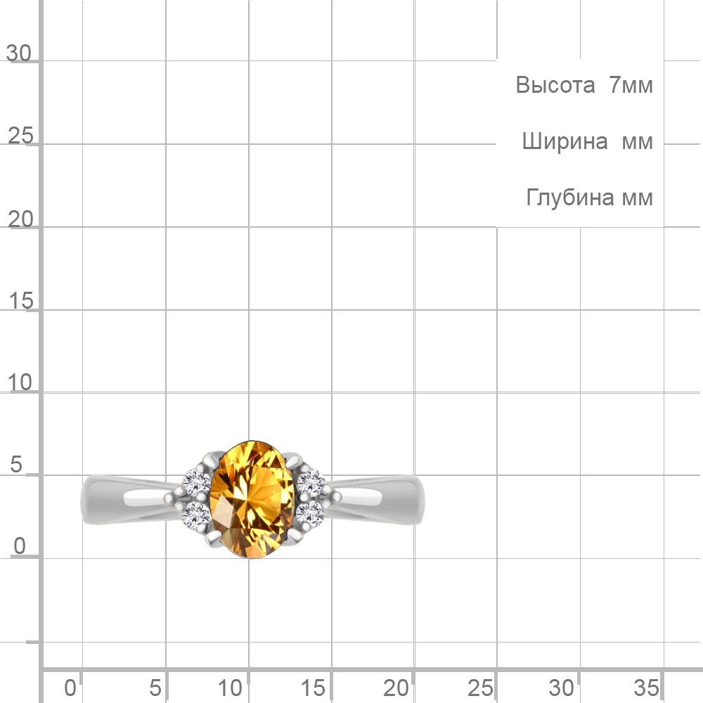 Кольцо из серебра 6523606А