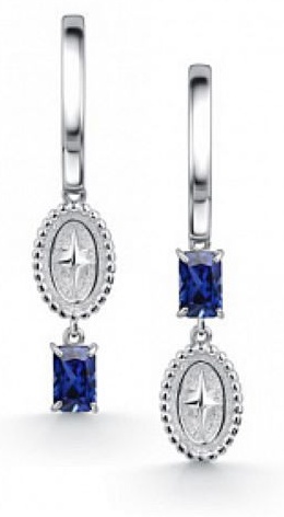 Серьги из серебра 02-4623/0ГТС-00