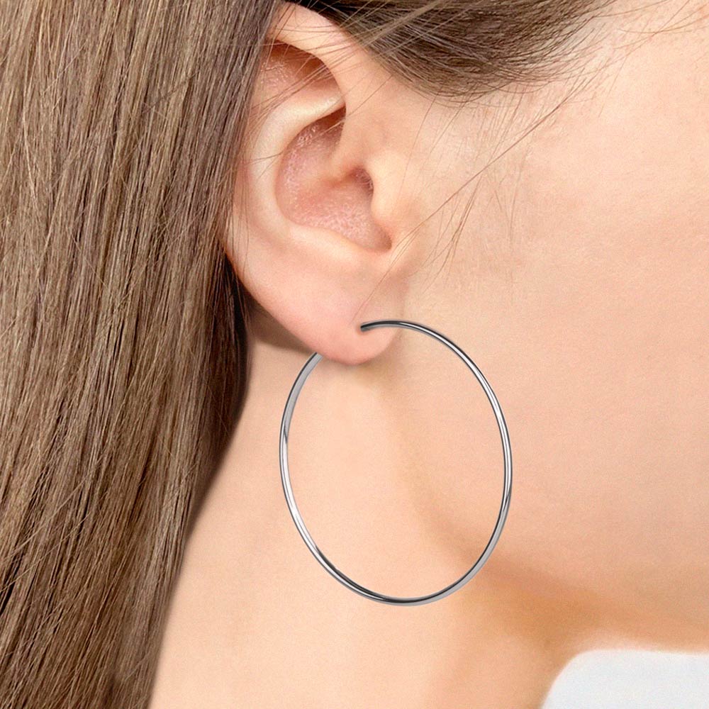 Серьги из серебра 32227р д. 50 мм