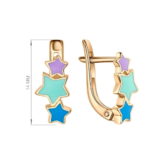 Серьги из золота С101-1153М1