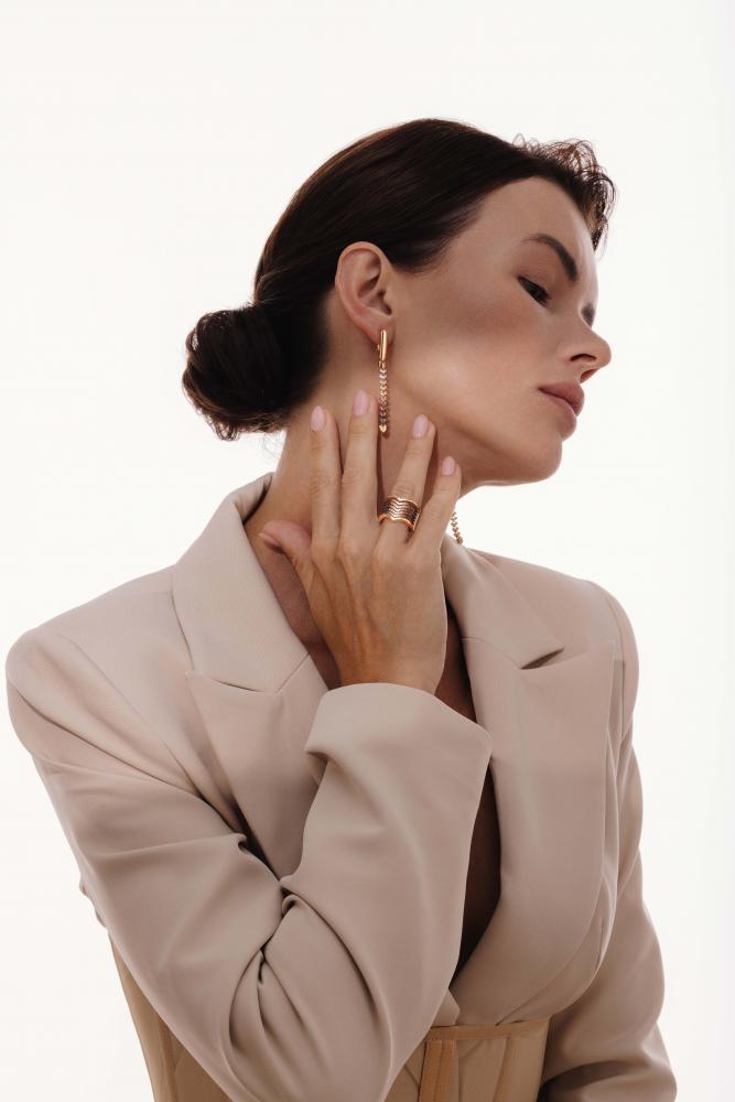 Серьги из золота 25605-118