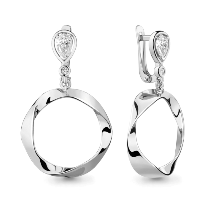 Серьги из серебра 48823А