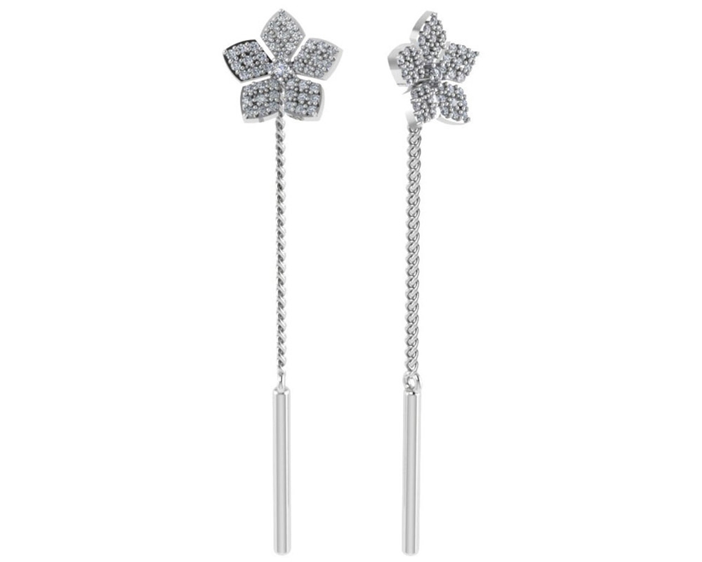 Серьги из серебра 0221266-00775