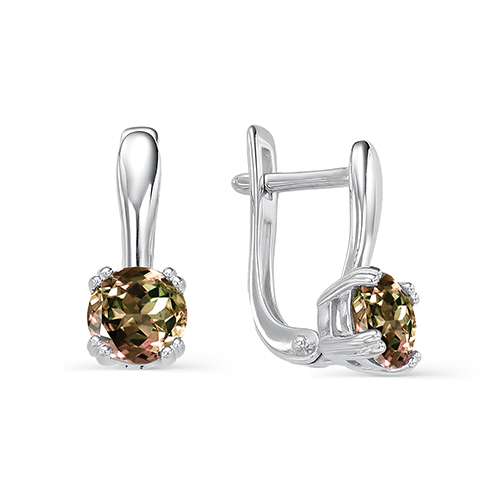 Серьги из серебра 02-0023/00СТ-00