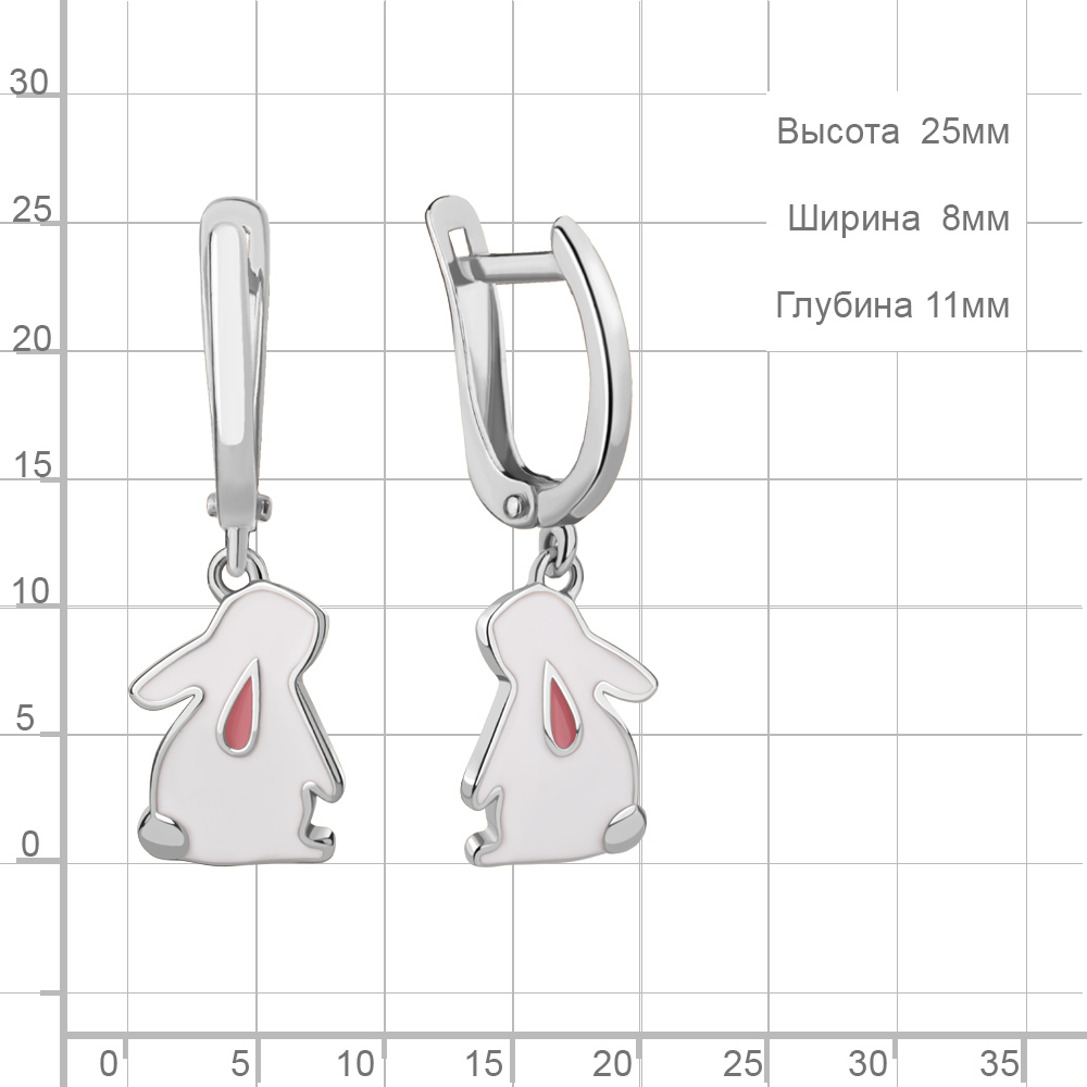 Серьги из серебра 34441