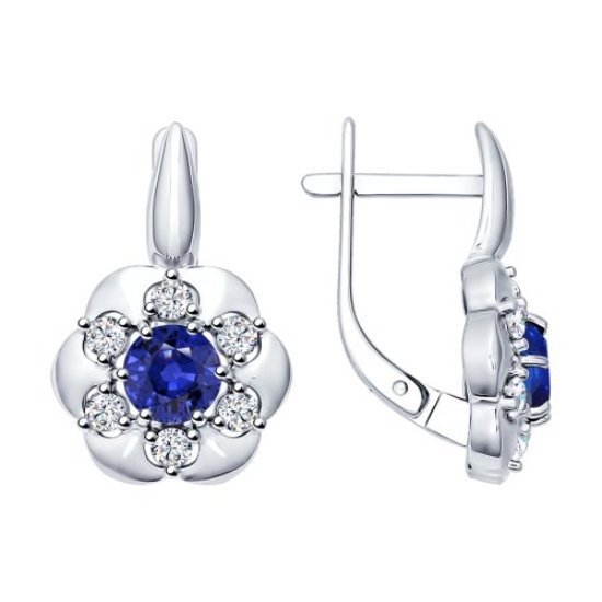 Серьги из серебра 88020027
