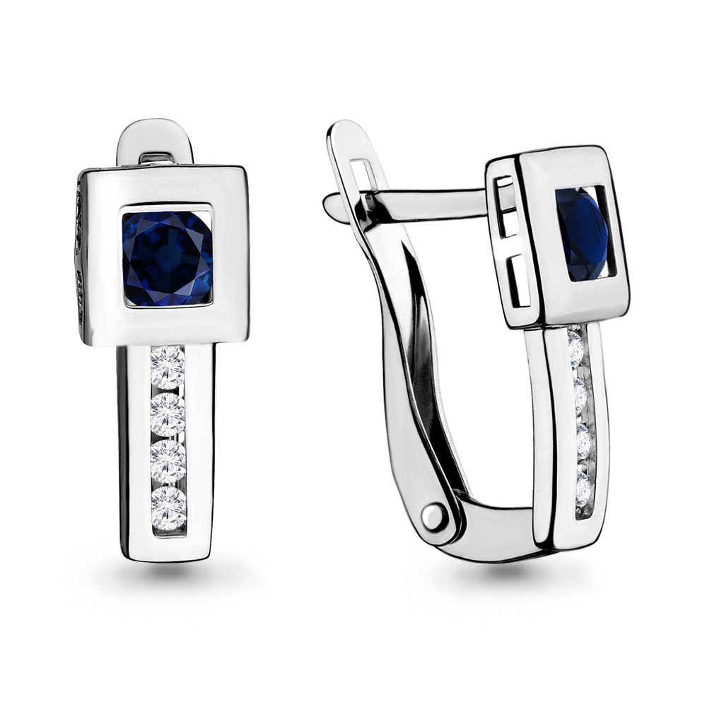 Серьги из серебра 46106Н