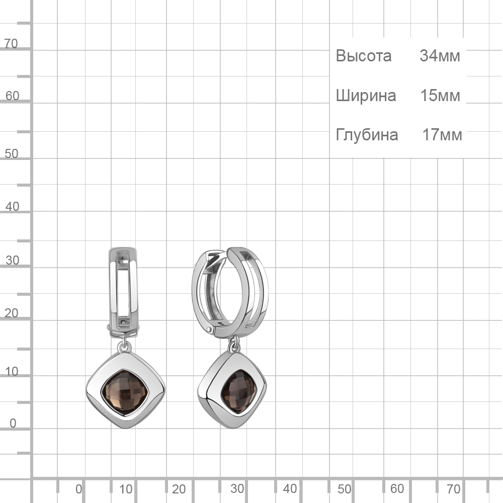 Серьги из серебра 45011301