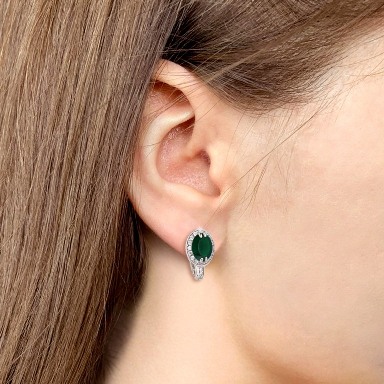 Серьги из серебра 4413709А