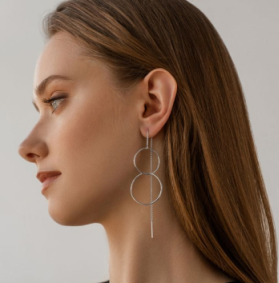 Серьги из серебра НС22-367-3