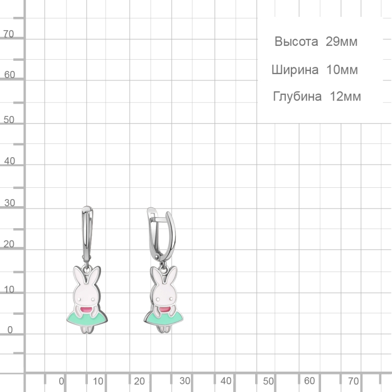 Серьги из серебра 34527