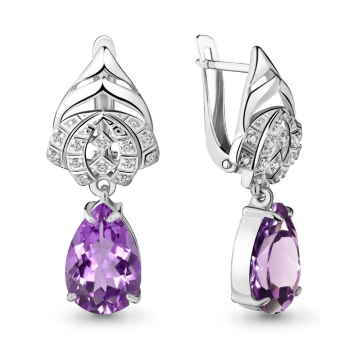 Серьги из серебра 4492204А