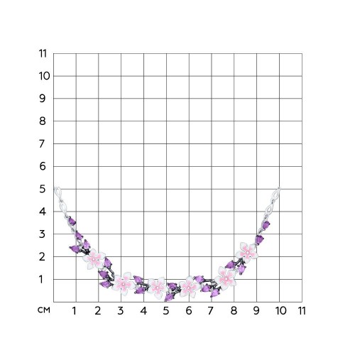 Колье из серебра 92070023