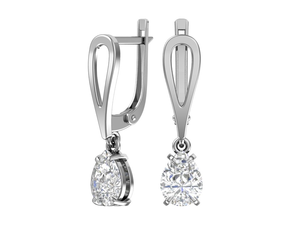Серьги из серебра 2101297-00775