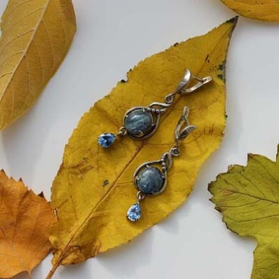 Серьги из серебра с1627