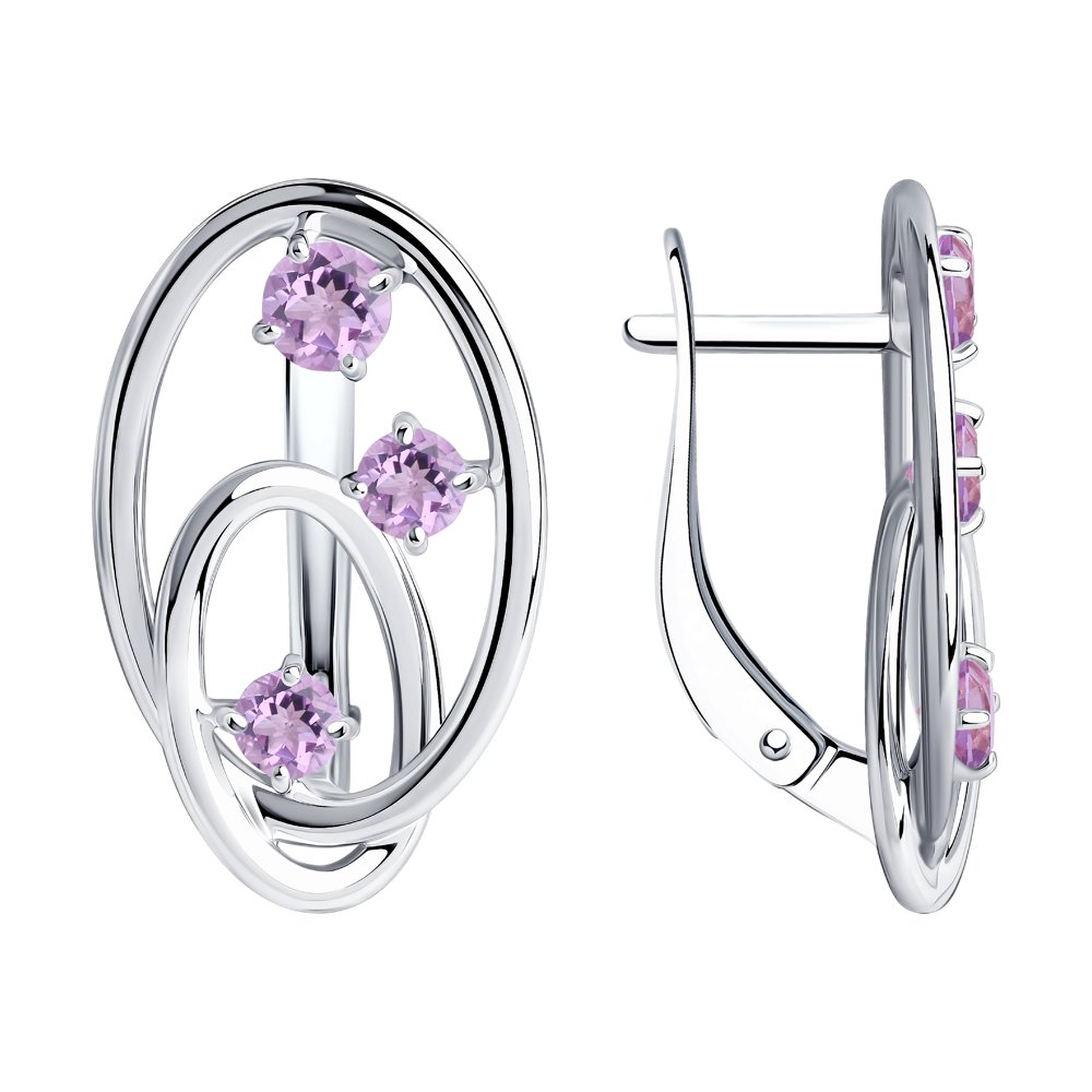 Серьги из серебра 92022241