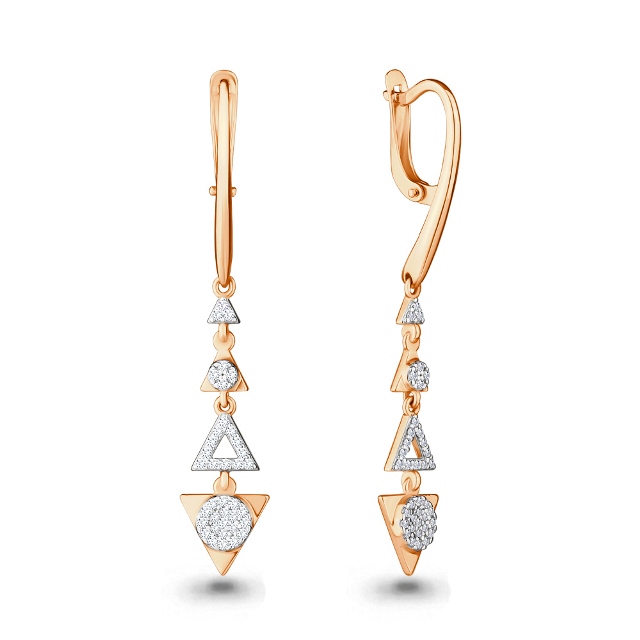 Серьги из золота 46264А