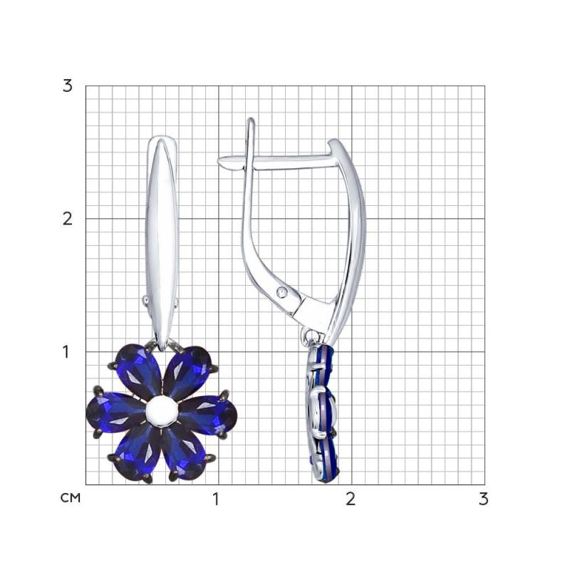 Серьги из серебра 88020038