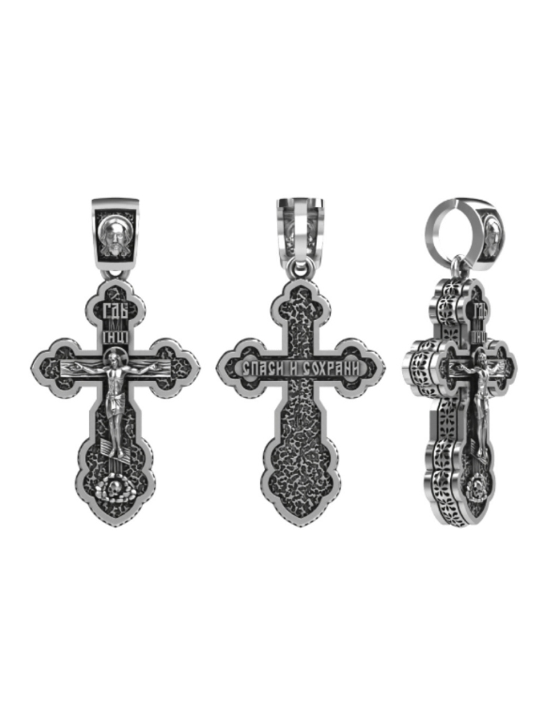 Крест из серебра ПК-017м