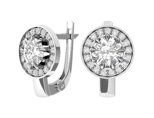 Серьги из серебра 0201603-00775