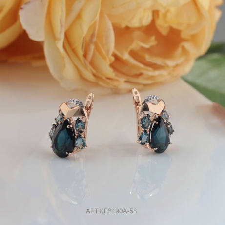 Серьги из золота кл3190а-58