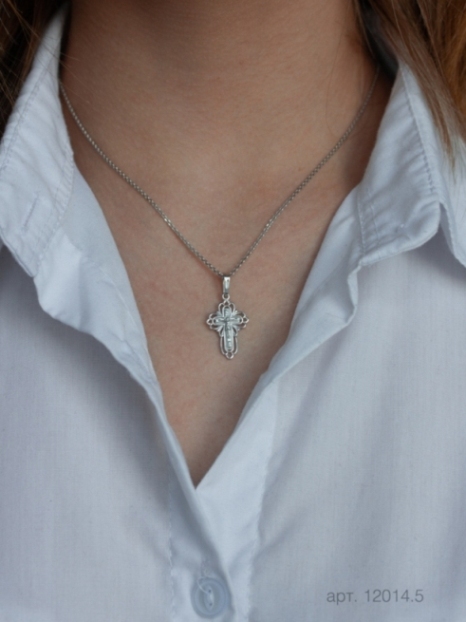 Крест из серебра 12014