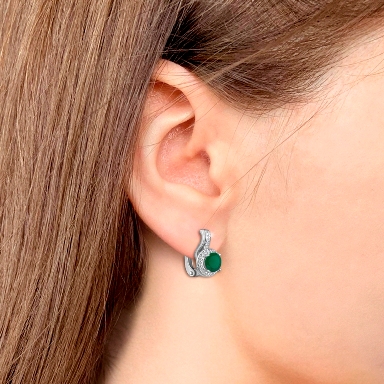 Серьги из серебра 4298109А