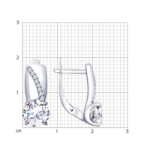 Серьги из серебра 89020097